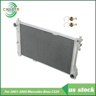 Radiador completo de aluminio duradero de 3 filas MB3010154 para Mercedes-Benz C320 01-04 2005 Foto 1 de 4