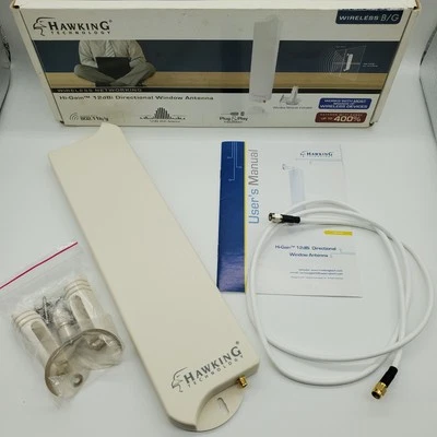 HAWKING Technology HA12W Hi-Gain 12dBi Wi-Fi Directional Window Antenna - Image 1 of 4