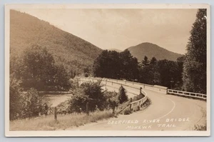 Deerfield River Bridge Mohawk Trail Massachusetts RPPC Real Photo Postcard - Picture 1 of 2