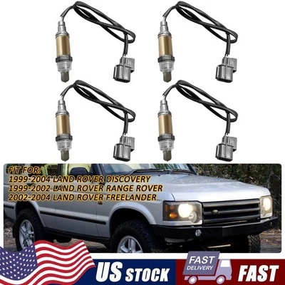 4PC Oxygen Sensor Upstream Downstream for 1999-2004 Land Rover Discovery 2344696 - Image 1 of 4