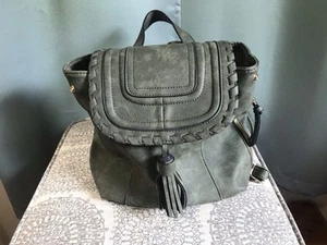 Green Backpack With Tassel, Adjustable Straps, Side Pocket Unbranded - Picture 1 of 8