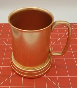 COPPER MUG BEER MUG CLEAR SEE THROUGH BOTTOM, MADE IN HONG KONG - Picture 1 of 4