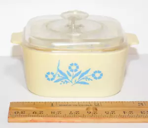 RARE Pyrex Corning Ware Casserole Dish Blue Cornflower 60 min Kitchen Timer - Picture 1 of 8
