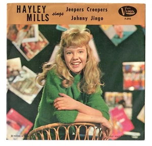 Hayley Mills 1962 BV 45rpm "Jeepers Creepers" b/w "Johnny Jingo" TeeN Disney - Imagen 1 de 4