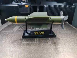 3D Printed 1/32 GBU-57 Giant Drill Bomb Strikes Iranian Nuclear Facility Model - Picture 1 of 4