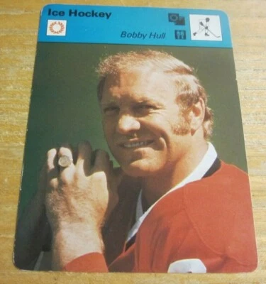 Bobby Hull 1977-79 Sportscaster Series 5 #520 Card NHL Hockey Chicago Blackhawks - Image 1 of 2