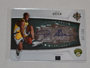 2007-08 UD Upper Deck Jeff Green Ultimate Collection Signatures RC Auto 107/150