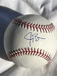 Jay Bruce Cincinnati Reds Autograph Signed OMLB Ball CHEROES Hologram Yankees - Picture 1 of 3