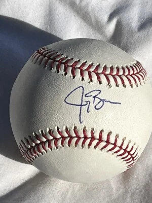 Jay Bruce Cincinnati Reds Autograph Signed OMLB Ball CHEROES Hologram Yankees - Image 1 of 3
