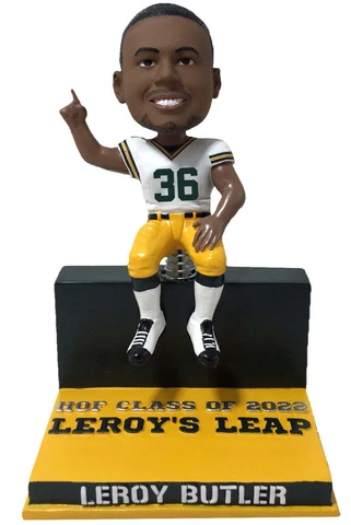 LeRoy Butler Green Bay Packers White And Green Jersey Bobblehead NFL Football Cover