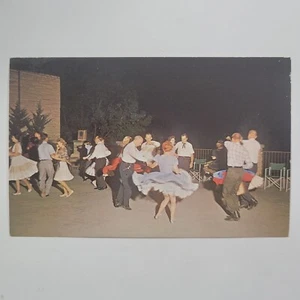 Square Dancing DuPont Lodge Cumberland Falls State Park Chrome Postcard Corbin - Picture 1 of 6