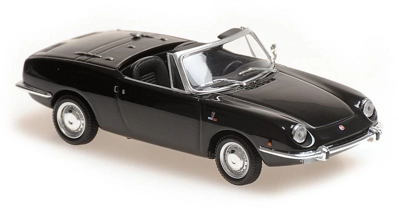 Fiat 850 Sport Spider 1968 Black  'Maxichamps' Edition 1:43 MINICHAMPS 940121231 - Immagine 1 di 1