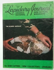 VTG Lapidary Journal Gem Cutting Magazine October 1975 Olympic Australis - Picture 1 of 1