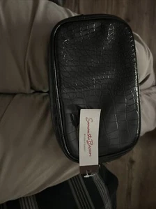 Samantha Brown To-Go Croco RFID Travel Wallet with Wristlet Strap Black NWT - Picture 1 of 1