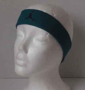 Nike Jordan Dri-Fit New Heights Headband Women Sky J Teal/Black/Black - Picture 1 of 7