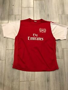 Fly Emirates Mens Soccer Jersey Size Large #10 Red Athletic Tee T