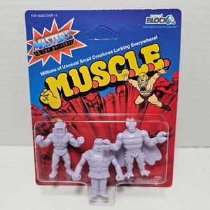 M.U.S.C.L.E. Masters of the Universe MOTU Buzz Off, Man-E-Faces, Ram Man Figuren - Bild 1 von 2