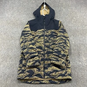 Burton Jacket Youth Boy XL Black Tiger Stripe Camo Hooded Dry Ride Ski Snowboard - Picture 1 of 12