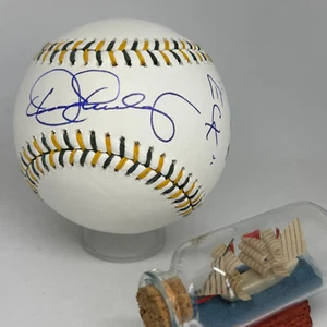 Dennis Eckersley signed Rawlings A's Team Stitch Logo Baseball JSA COA HOF A3815 - Picture 1 of 2