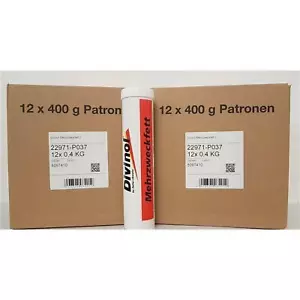 Divinol Fettkartuschen 24 Stück Stück a 400g Mehrzweckfett Fett (8,02 EUR/kg) - Bild 1 von 1