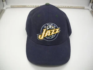 VINTAGE NBA Utah Jazz Hat Cap Strapback Starter Black Adjustable Embroidered - Picture 1 of 9