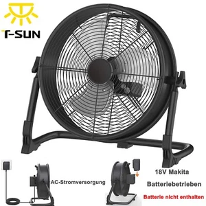 Ventilatore da pavimento 12'' ventilatore a batteria AC or Makita (senza batteria) - Foto 1 di 17