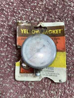 NEW - Yellow Jacket 49002 Suction Line Pressure Gauge - Blue - Image 1 of 4