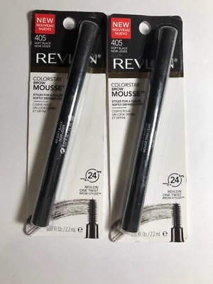Revlon Colorstay Brow Mousse #405 SOFT BLACK 2 Tubes - Image 1 of 3