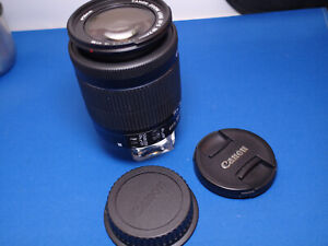 Canon EF-S Zoomobjektiv 18–55 mm f/3,5–5,6 IS STM beide Kappen. für EOS Kameras