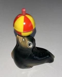 Vintage Lehmann AHA 910 Circus Seal W/ ball friction tin toy West Germany Works - Picture 1 of 6