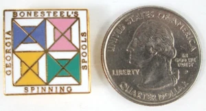 Vintage Georgia Bonesteel's Spinning Spools Pin Abzeichen Revers - Bild 1 von 5