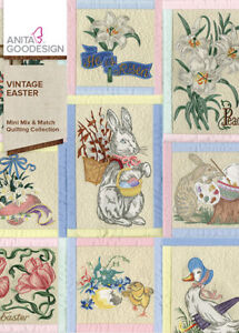Vintage Easter Anita Goodesign Embroidery Machine Design CD NEW