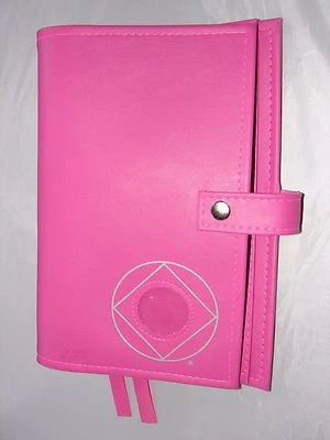 Narcotics Anonymous NA Basic Text 6TH How an Why PINK  Deluxe Double Book Cover  - Image 1 of 4
