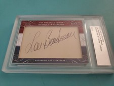 2017 Leaf Cut Signature Edition Sports Icons Lou Boudreau Joe Sewell 5/6 HOF