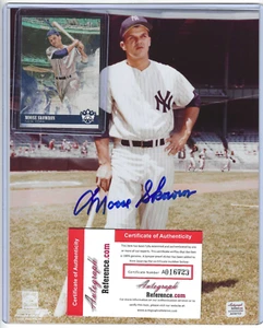8x All Star Moose Skowron Signed Yankees 8x10 Photo ARCOA & 2018 Panini Card #51 - Picture 1 of 5