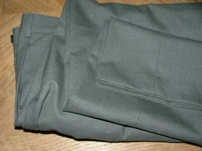 NEW WOT J.B BRITCHES DRESS PANTS SIZE 34 X 34 WOOL SPANDEX GRAY SOLID #315 - Image 1 of 4
