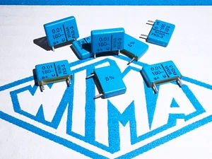10Pcs FKS-3 WIMA 0.01uF 10nF 5% 160VDC Polyester Film Capacitor Pitch 10mm - Picture 1 of 5