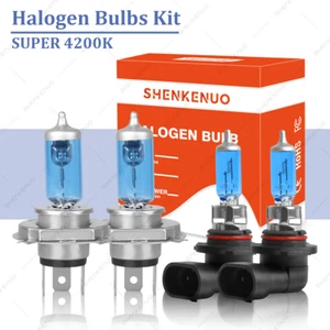For Toyota Tacoma 2005-2011 4X Combo 4200K Halogen Headlight+Fog Light Bulbs Kit - Picture 1 of 12