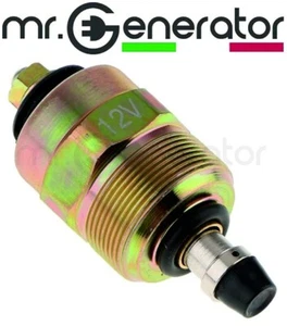 SOLENOID 12V ELECTROSTOP VALVE FOR PUMP INJECTOR SINGLE CYLINDER DIESEL ENGINES - Picture 1 of 6