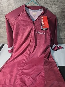 Santic Women's Size Med Cycling Jersey 3/4 Zip Biking Rear Pockets Andrea New - Picture 1 of 8