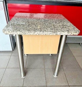 Tisch mit massiver Granit-Tischplatte, ideal fü zB Kasse oder Kaffeemaschine - Bild 1 von 5