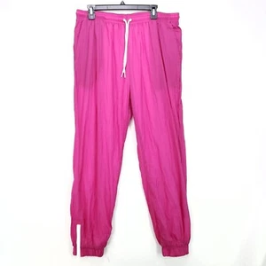 American Apparel Jogger Windbreaker Pants Womens XL Ankle Zip Drawstring - Imagen 1 de 13