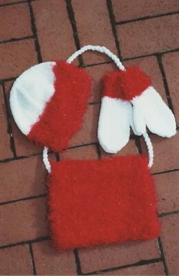 Plymouth Yarn KNITTING PATTERN A359 Child's Hat, Mittens & Muff - Image 1 of 3