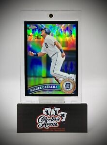 2011 Topps Chrome Black Refractor /100 Miguel Cabrera Card #30