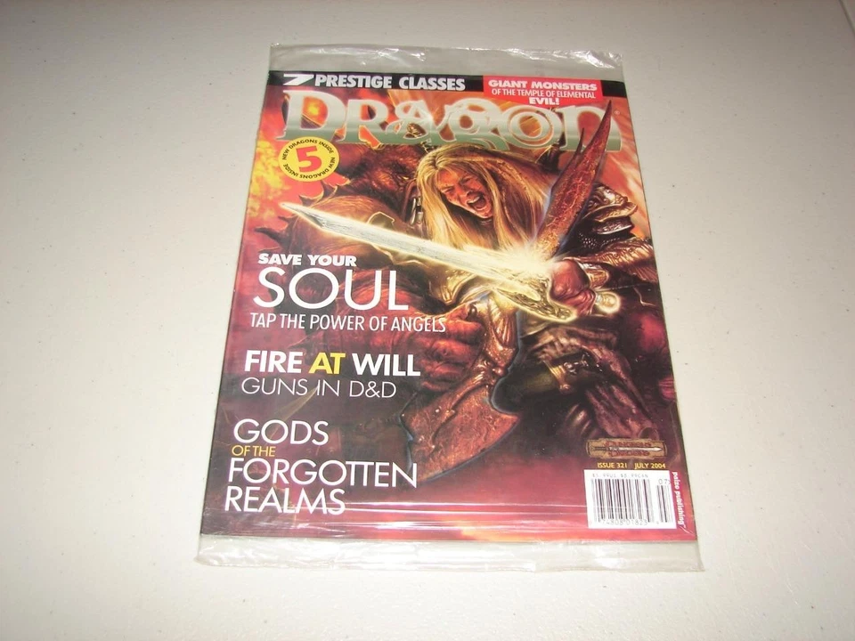 **Paizo Dragon Magazine Edición #321 - Dungeons and Dragons - Nuevo/Sellado Foto 1 de 1