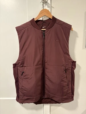 Nike Therma-FIT Unlimited Training Golf Vest FB7553-652 Burgundy Men’s L NWT - Image 1 of 4