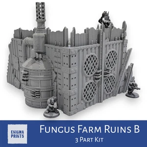 Fungus Farm Ruins B | Warpzel-1A | Ork Terrain Scenery for Tabletop Wargaming - Picture 1 of 8