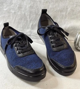 Alegria Hombre Camilla Eléctrica Azul Con Cordones Tenis Parte Superior Baja Cuero Tela 42 - Imagen 1 de 12