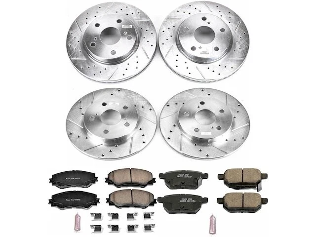 Front and Rear Brake Pad and Rotor Kit For 08-15 Scion xB FN47R8 Foto 1 de 1