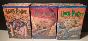 Lot 3 NEW Sealed Harry Potter Cassettes Chamber Secrets Sorcerer Stone Azkaban - Foto 1 di 4